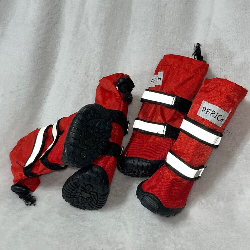 Dog Shoes, Waterproof Dog Boots, Warm Lining Nonslip Rubber Sole for Snow Winter
